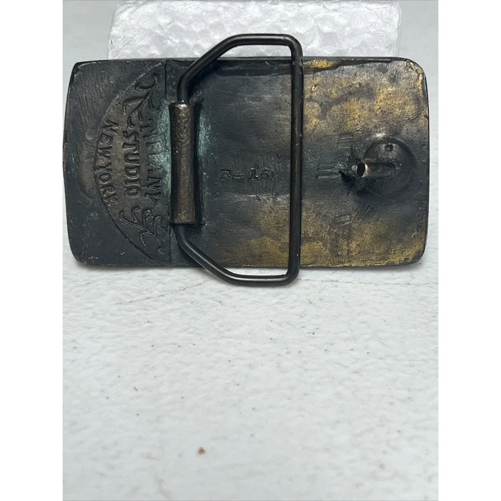 Vintage 1966 Star Trek‎ Lives U.S.S. Enterprise Belt Buckle Tiffany Studio N.Y.